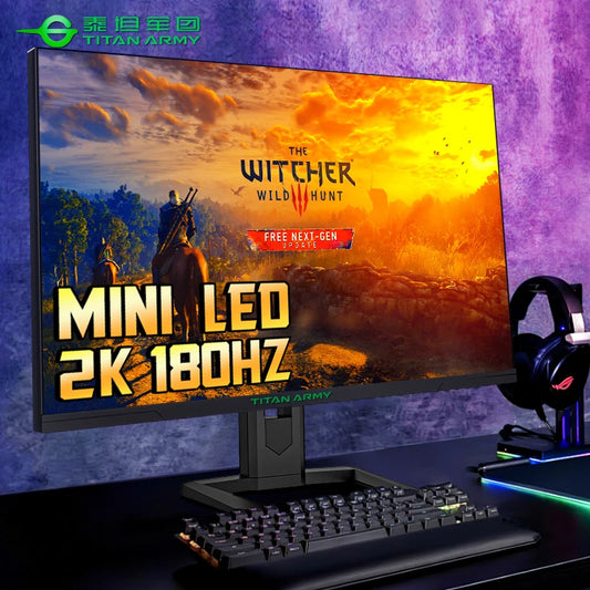 TITAN ARMY 27-inch 2K MiniLED Quantum Dot Gaming Monitor