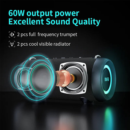 mifa A90 Bluetooth Speaker - 60W Powerful Sound for Your Adventures