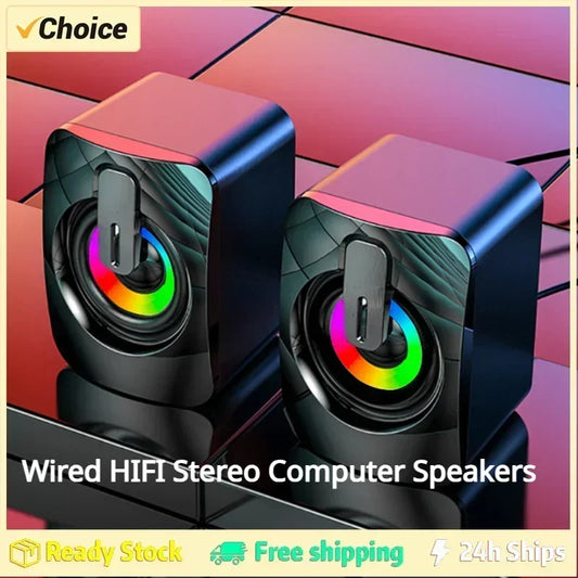 ABYYTE Computer Speaker Stereo Sound with Microphone
