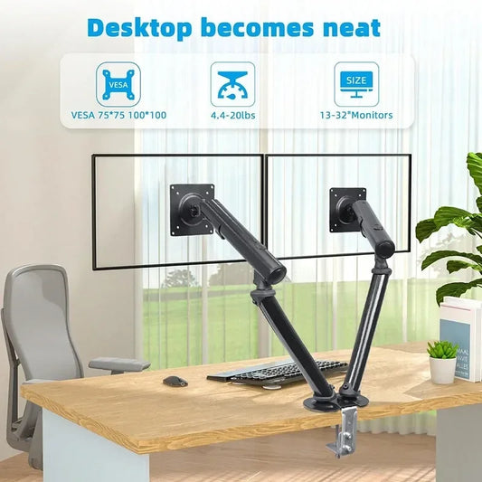 Premium Dual Monitor Stand for 13 to 30 Inch Monitors