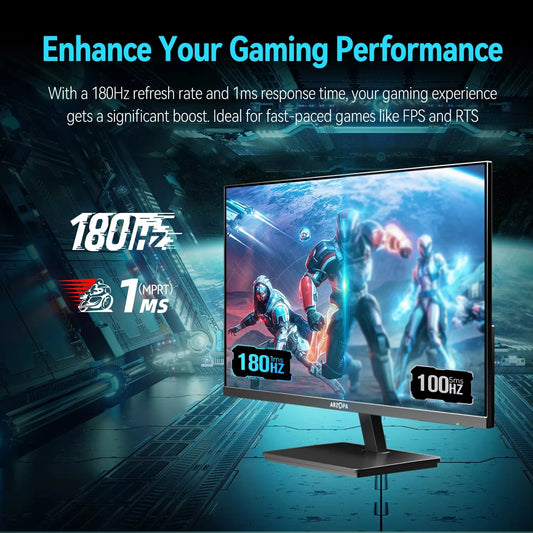 ARZOPA 27inch 180Hz QHD Gaming Monitor M1RC