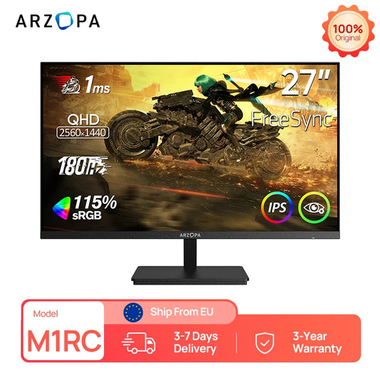 ARZOPA 27inch 180Hz QHD Gaming Monitor M1RC