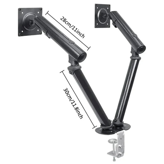 Premium Dual Monitor Stand for 13 to 30 Inch Monitors